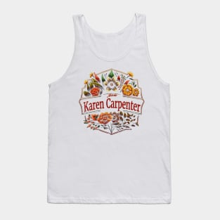 Karen Carpenter Flower Vintage Tank Top